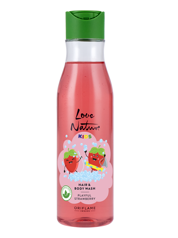 Jabón para Cuerpo y Cabello con Fresa Love Nature Kids