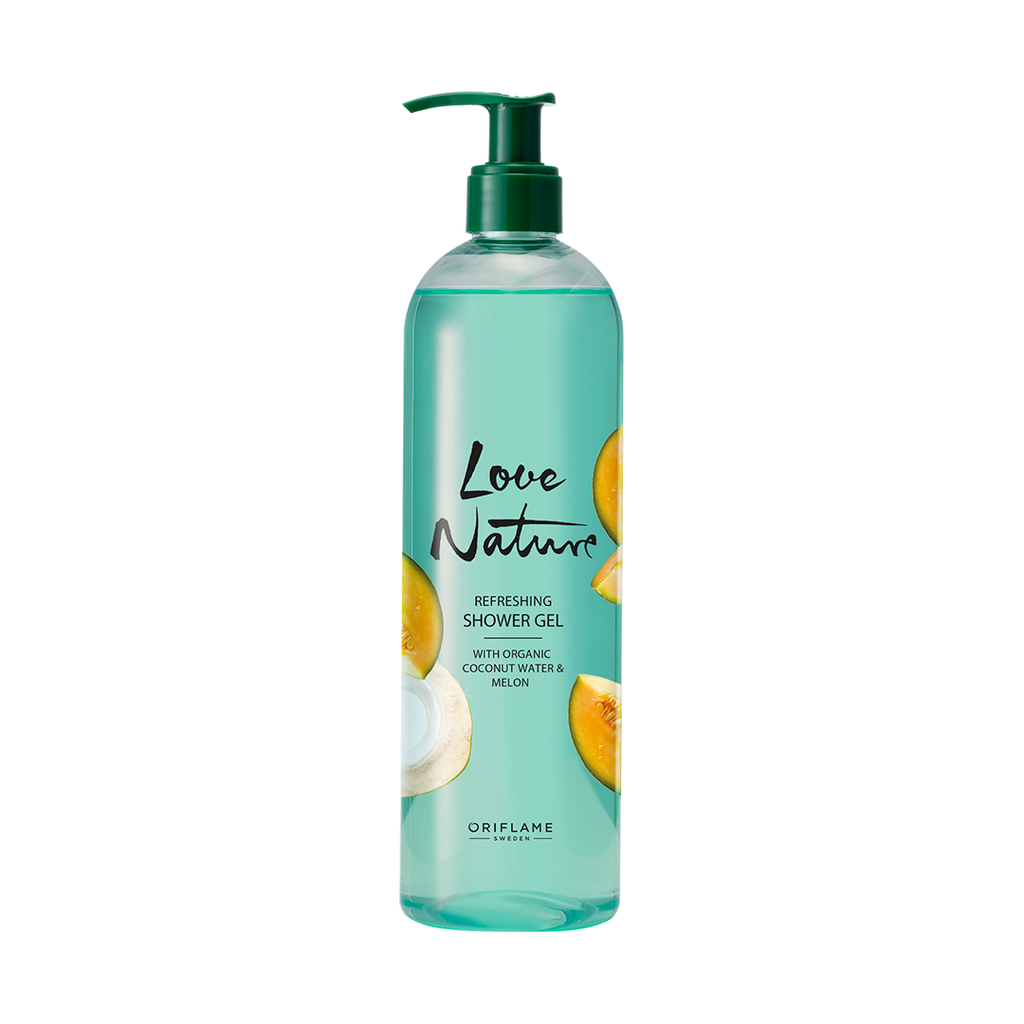 Gel de Ducha Refrescante con Agua de Coco y Melón Orgánicos Love Nature