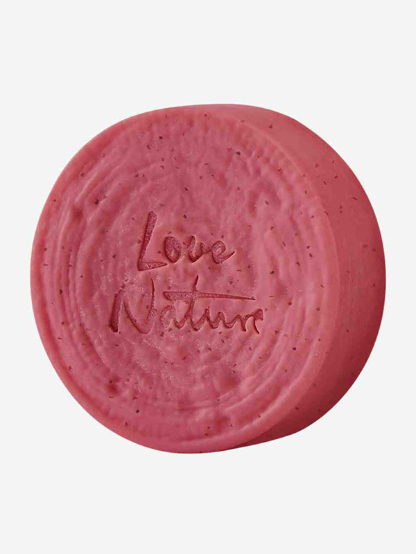 Jabón Exfoliante y Energizante en Barra con Menta y Frambuesa Orgánica Love Nature