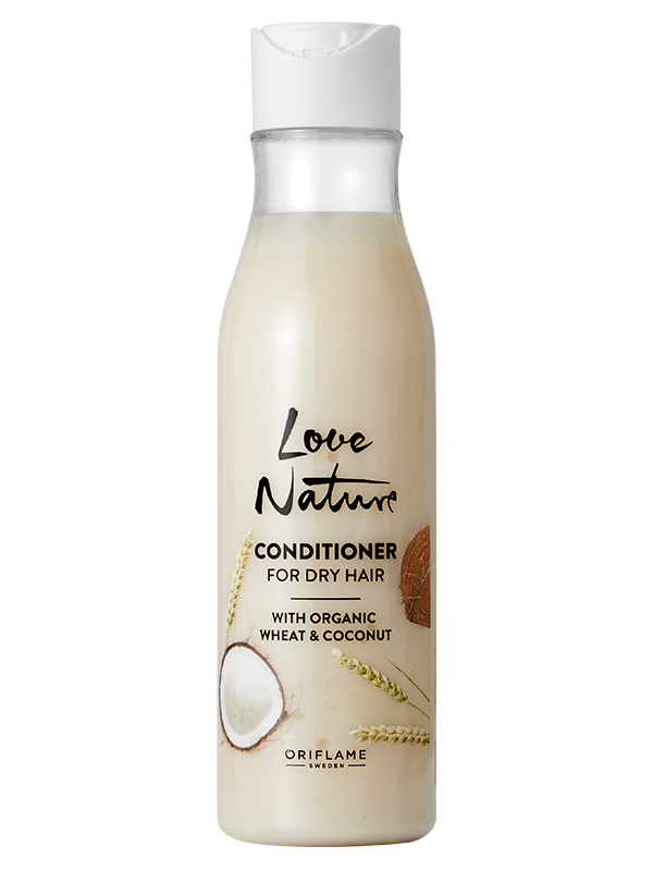 Acondicionador para Cabello Seco con Trigo y Coco Orgánicos Love Nature