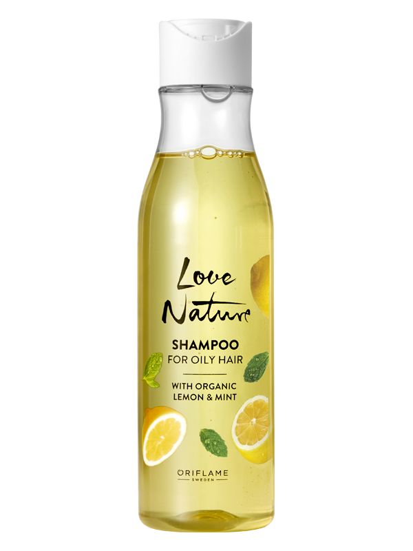 Shampoo para Cabello Graso con Lima y Menta Orgánicas Love Nature
