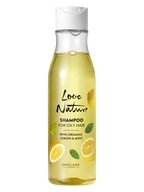 Shampoo para Cabello Graso con Lima y Menta Orgánicas Love Nature