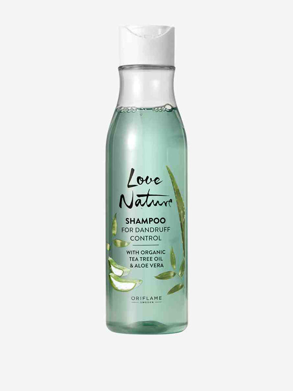 Shampoo Anticaspa con Aceite de Árbol del Té Organico y Aloe Vera Love Nature