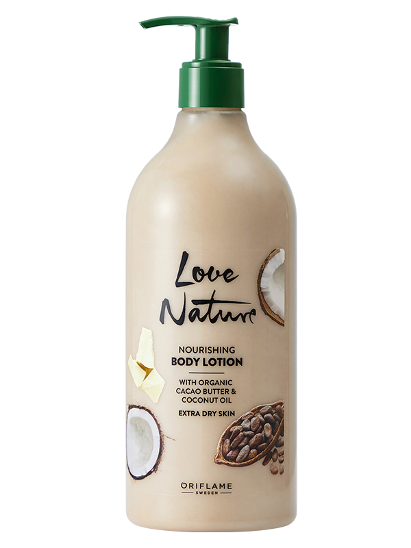 Crema Ligera Corporal con Manteca de Cacao y Aceite de Coco Orgánico Love Nature