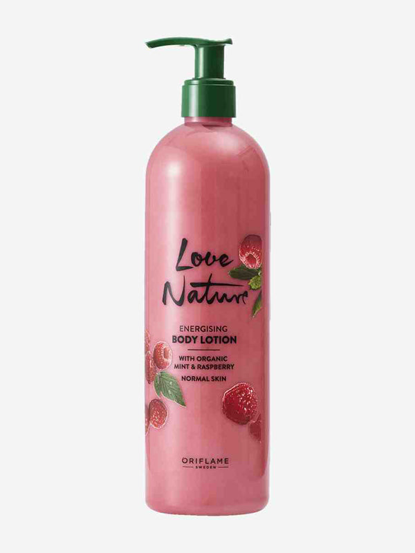 Crema Ligera para el cuerpo con Menta y Frambuesa Orgánico Love Nature