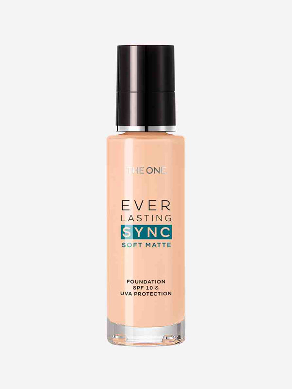 Base de Maquillaje Mate con Protección UVA y FPS 10 Everlasting Sync THE ONE - Porcelain Cool