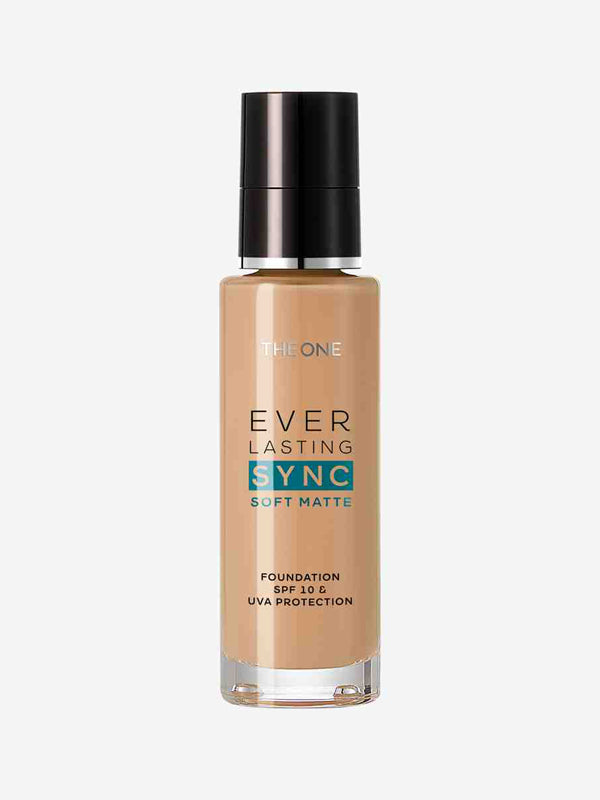 Base de Maquillaje Mate con Protección UVA y FPS 10 Everlasting Sync THE ONE - Beige Neutral