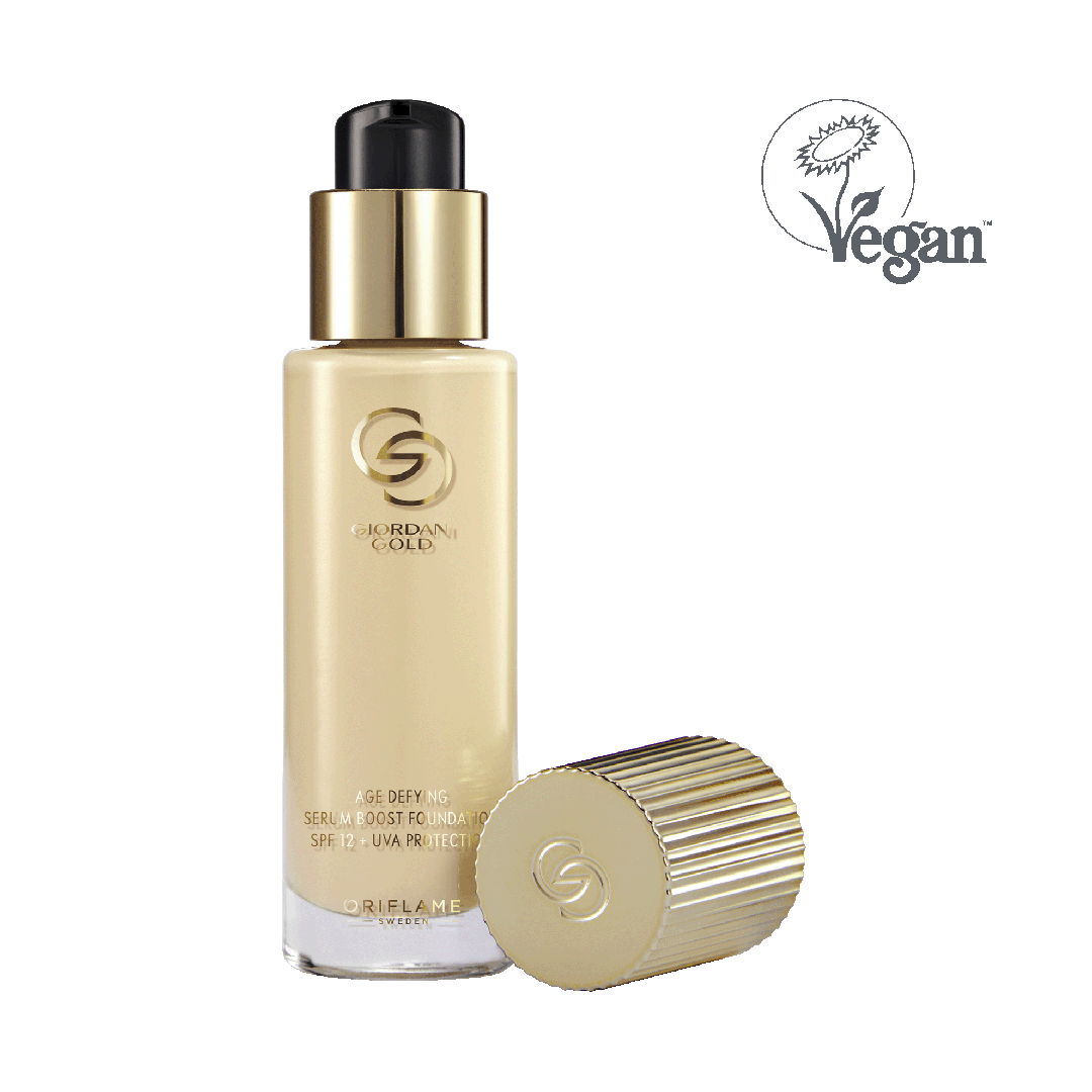 Base Antienvejecimiento Serum Boost con FPS 12 + Protección UVA  Giordani Gold - Vanilla Neutral