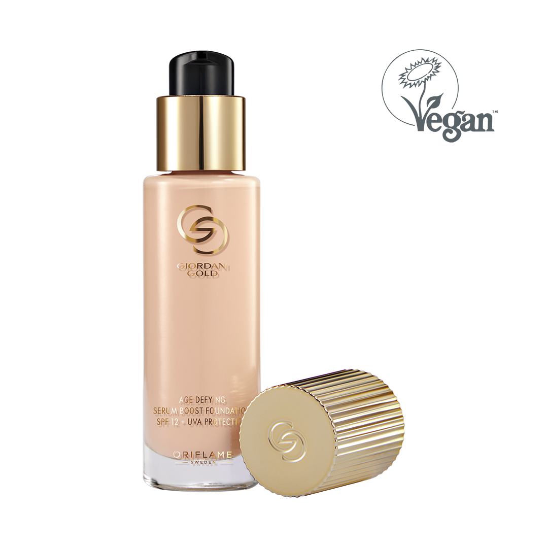 Base Antienvejecimiento Serum Boost con FPS 12 + Protección UVA  Giordani Gold - Vanilla Cool