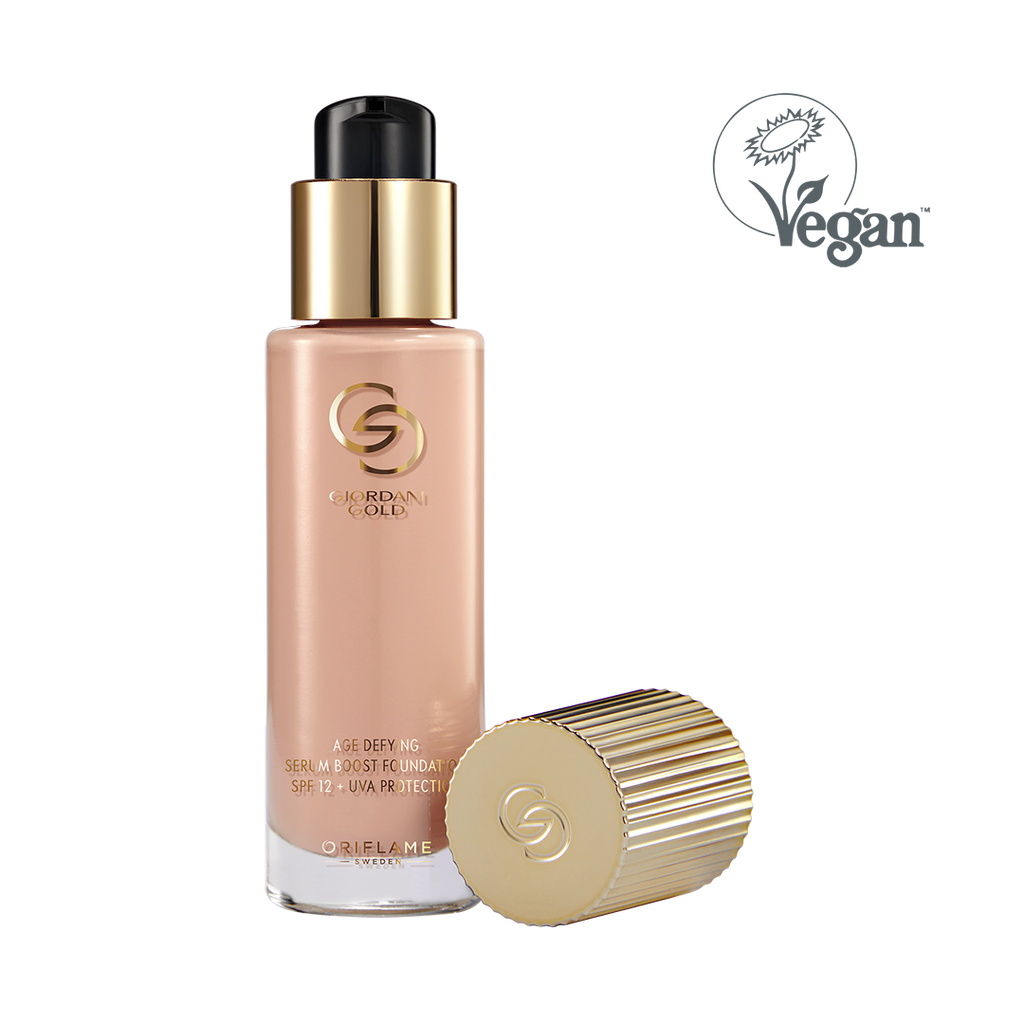 Base Antienvejecimiento Serum Boost con FPS 12 + Protección UVA  Giordani Gold - Porcelain Warm
