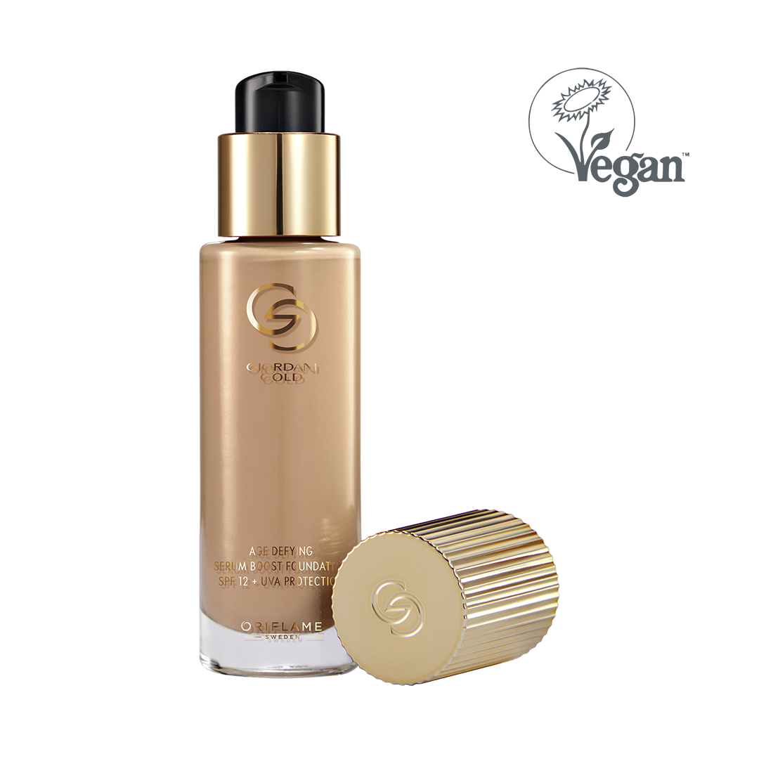 Base Antienvejecimiento Serum Boost con FPS 12 + Protección UVA  Giordani Gold - Light Ivory Neutral