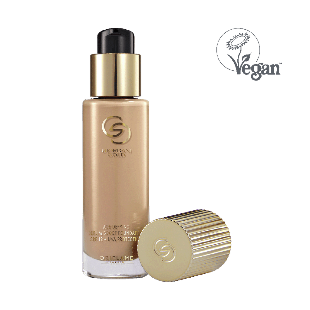 Base Antienvejecimiento Serum Boost con FPS 12 + Protección UVA  Giordani Gold - Beige Warm