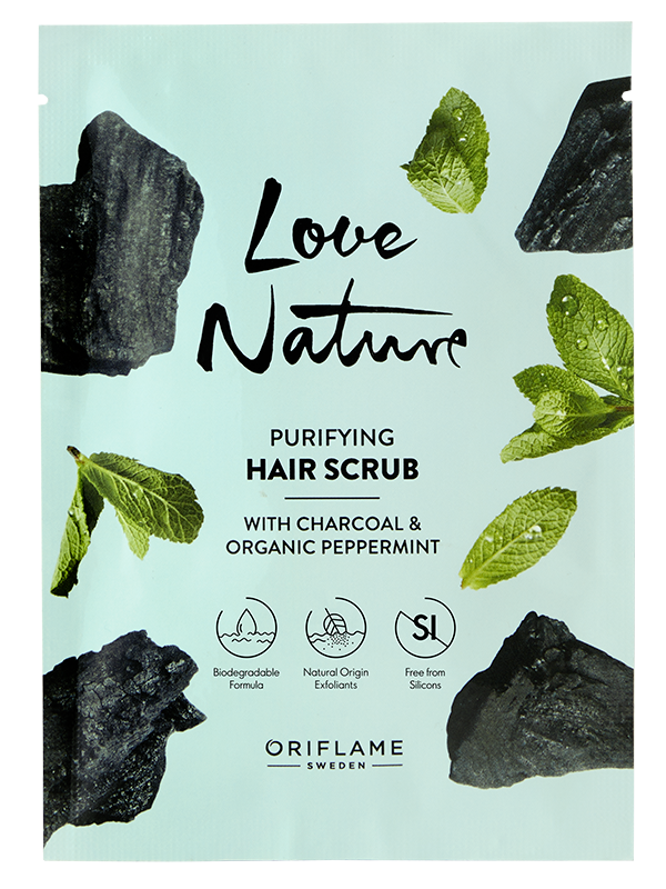 Mascarilla Purificante para Cuero Cabelludo con Carbón y Menta Orgánica Love Nature
