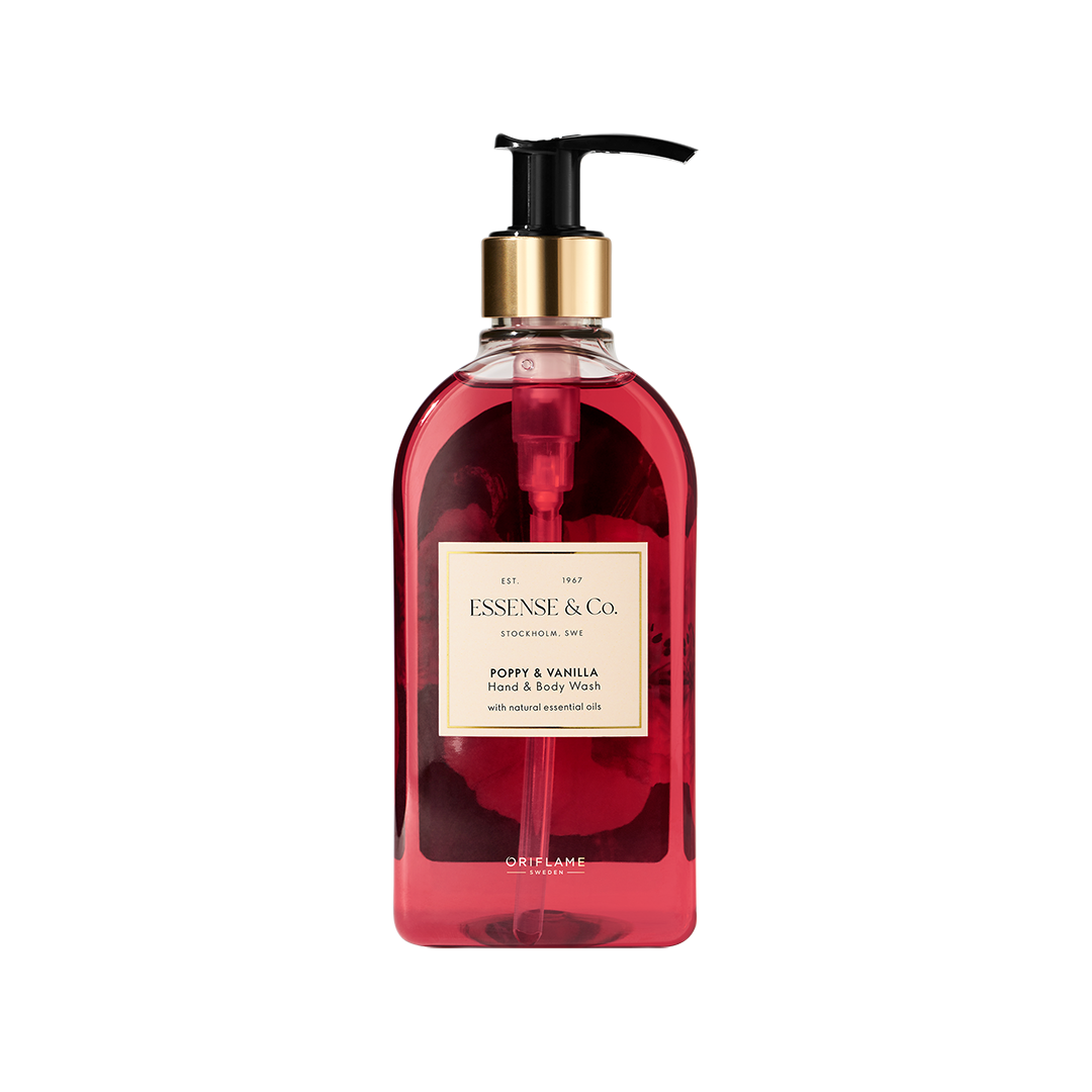Jabón Líquido para Manos y Cuerpo con Amapola y Vainilla Essense & Co.