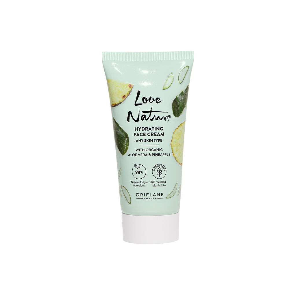 Crema Hidratante con Aloe Vera y Piña Orgánicos Love Nature