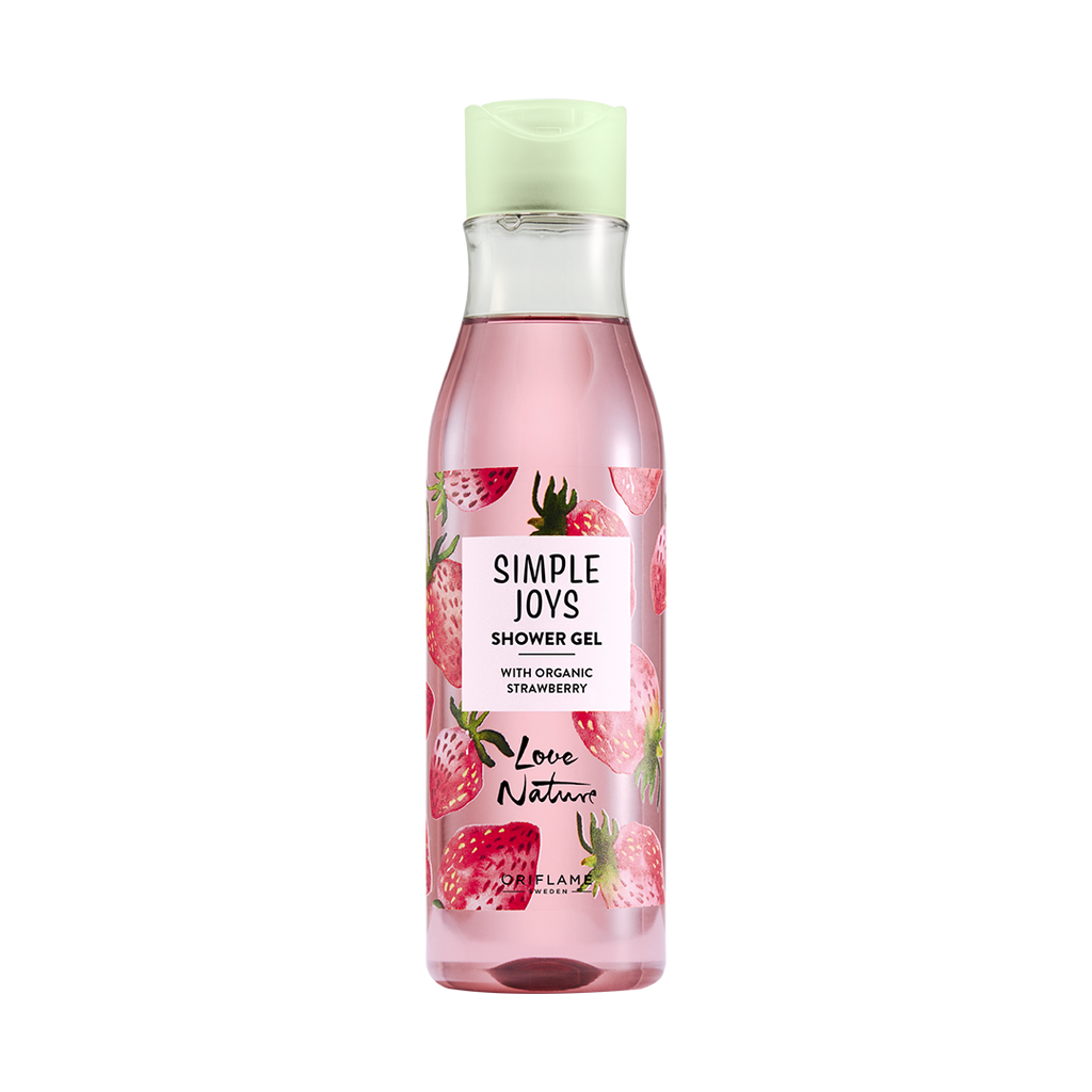 Gel de Ducha con Fresa Orgánica Simple Joys Love Nature