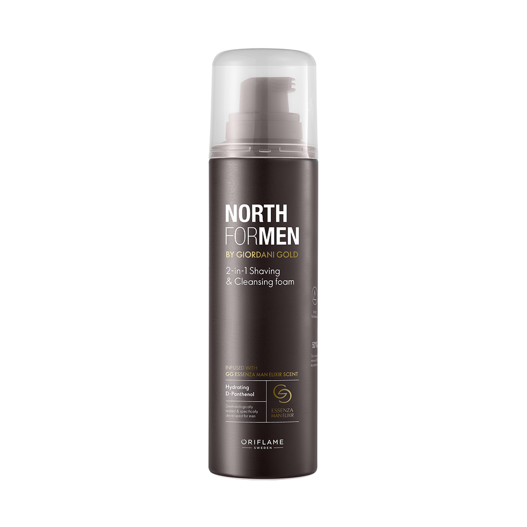 Espuma Limpiadora y Crema de Afeitar 2 en 1 North for Men by Giordani Gold